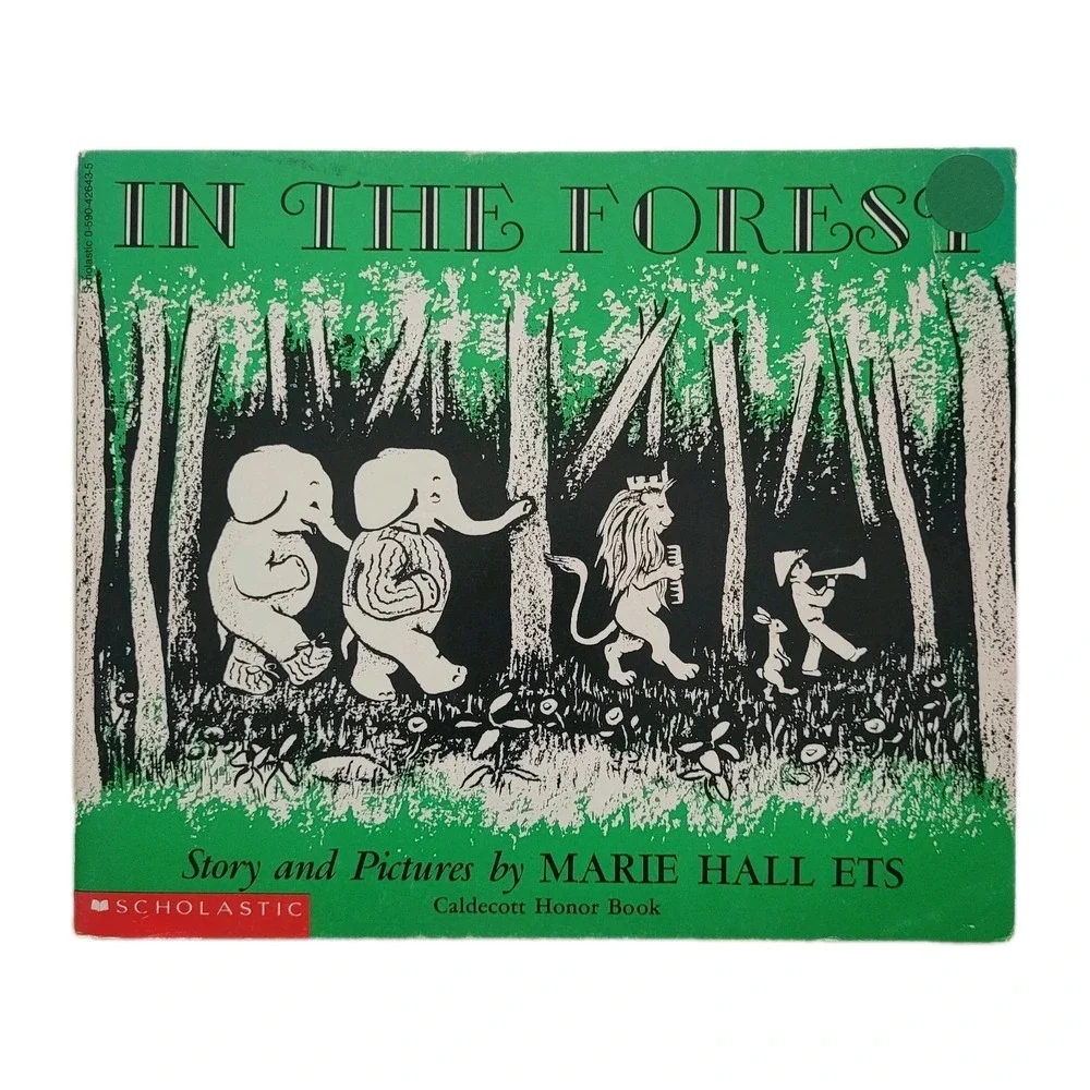Vintage 80s IN THE FOREST Marie Hall Ets illustrated 1989 Scholastic USA Printed